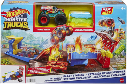 Hfb12 Hot Wheels Monster Trucks Estacao de Explosa