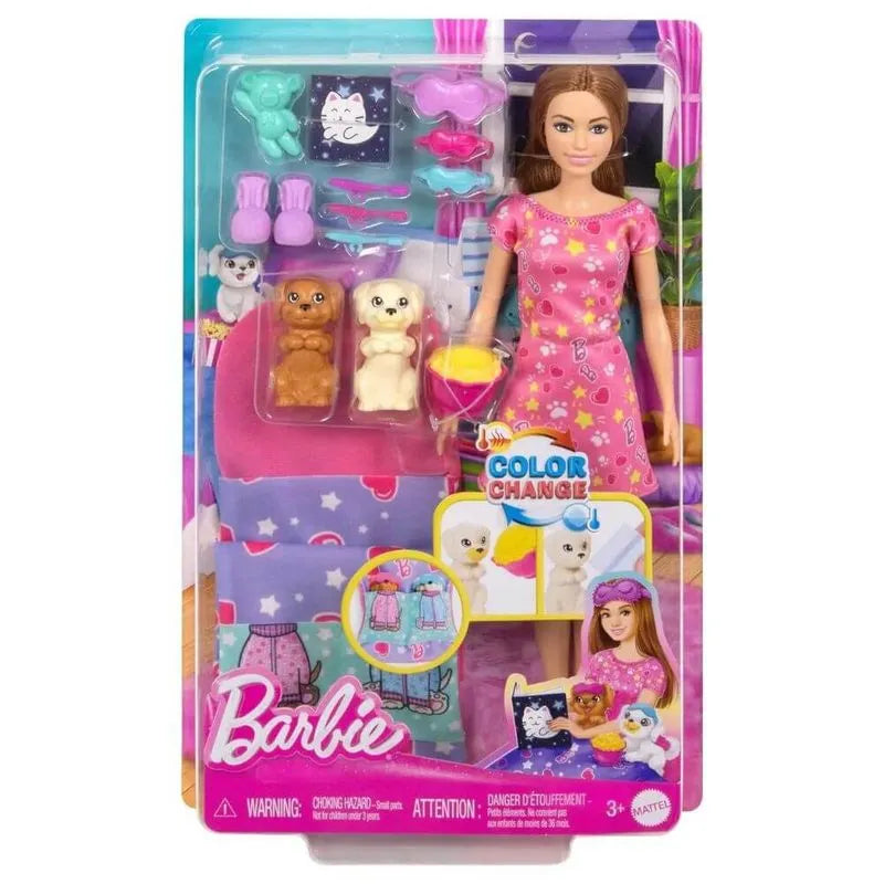 Barbie Family Festa do Pijama com Cachorrinh Unida