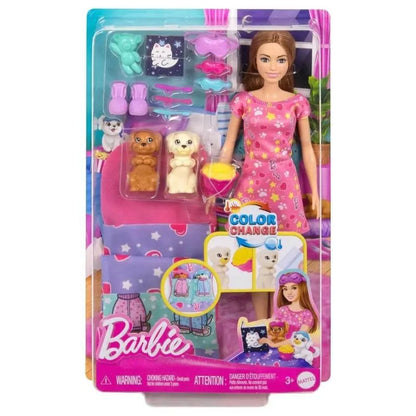 Barbie Family Festa do Pijama com Cachorrinh Unida