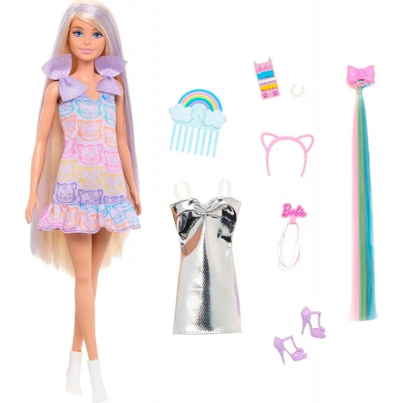 Barbie Fashion Boneca Loira Penteado Colorido Unid