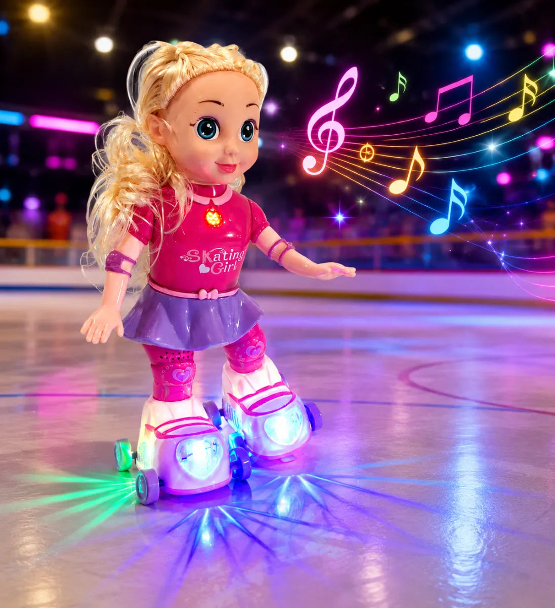 Boneca Patinadora Diversas Cores