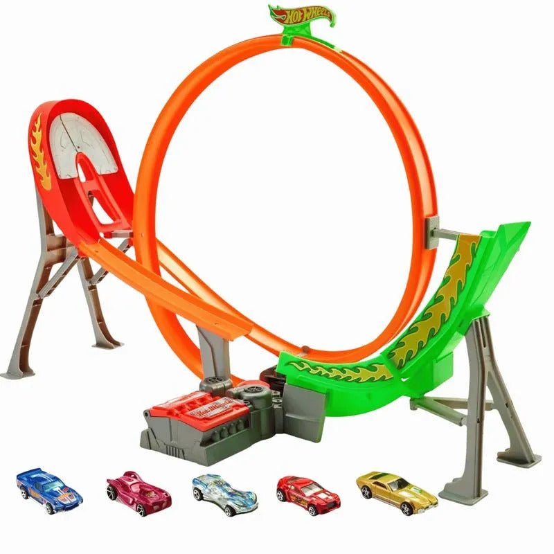 Pista Turbo com Looping com 05 Carros Basi