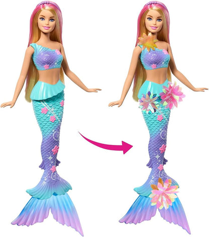 Barbie Fantasy Sereia Flores Magicas Loira Unidade