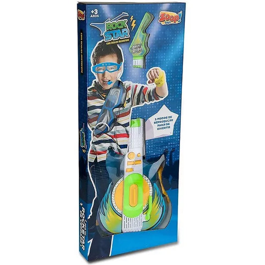 Guitarra Rock Star Azul