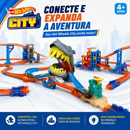 Hot Wheels City Pista Praia do Tubarao