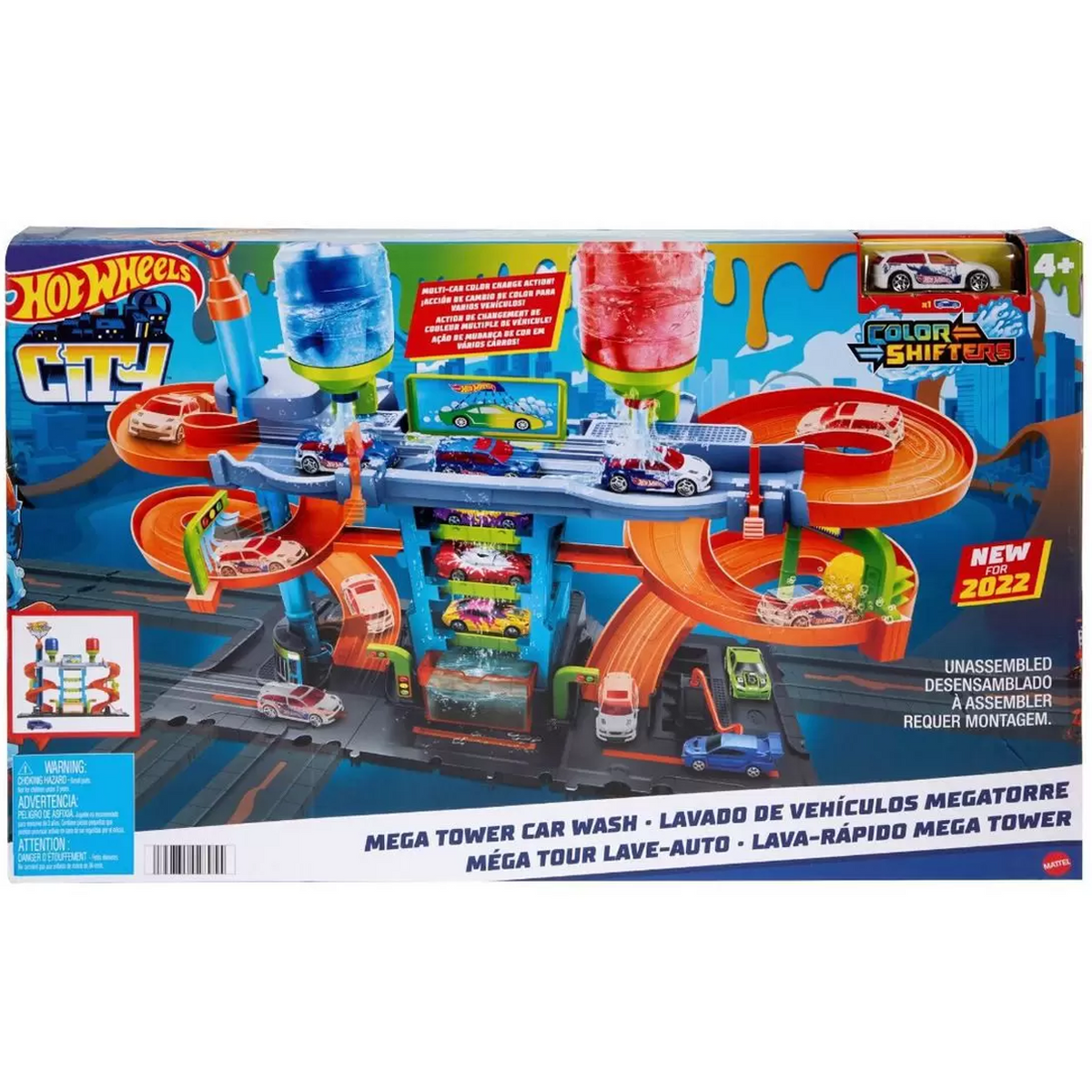 Hdp05 Hot Wheels City Lava Rapido Mega Torre